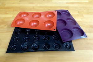 Moldes de silicona antiadherentes